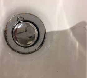 clean rust off bathroom sink