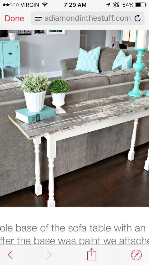 q looking for some ideas on behind sofa narrow tables using reclaimed, painted furniture, painting wood furniture, repurpose unique pieces, repurposing upcycling