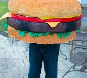 homemade cheeseburger costume