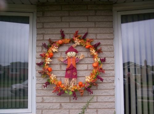 my fall wreath, crafts, wreaths