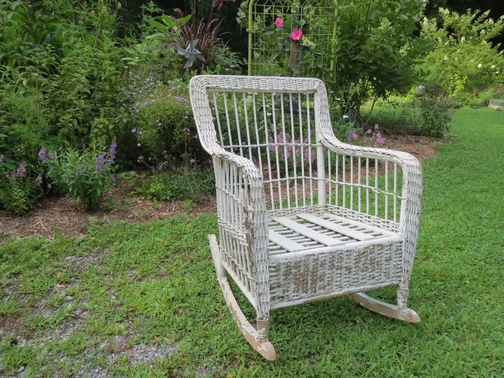 wicker rocker resurrected hometalk