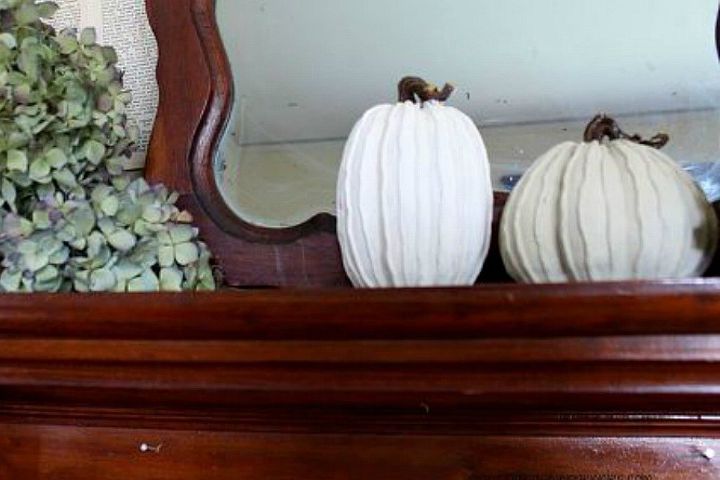 s 10 spook tacular ways to dress up your dollar store pumpkins, halloween decorations, seasonal holiday decor, Paint them for your mantel