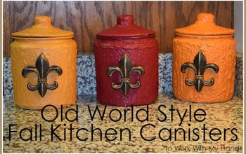  Frascos de cozinha de outono estilo velho mundo