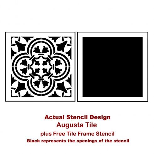 how to stencil a tile pattern on a bathroom floor, bathroom ideas, flooring, how to, painting