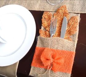 DIY FALL BURLAP UTENSIL HOLDER Hometalk