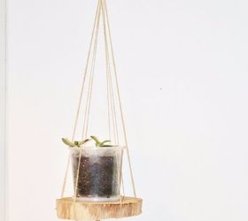 diy easy string hanging planter, gardening