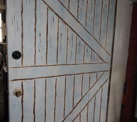 Outside Of Basement Door Made To Look Like Barn Door Hometalk