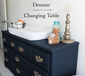 dresser to a changing table, painted furniture