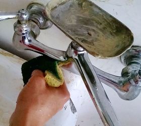 quick n easy non toxic diy cleaner to make your faucet sparkle, Ready for the great reveal