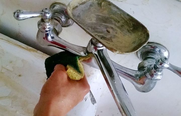 quick n easy non toxic diy cleaner to make your faucet sparkle, Ready for the great reveal
