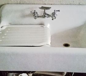 quick n easy non toxic diy cleaner to make your faucet sparkle, I love my NEW 100 years old vintage sink