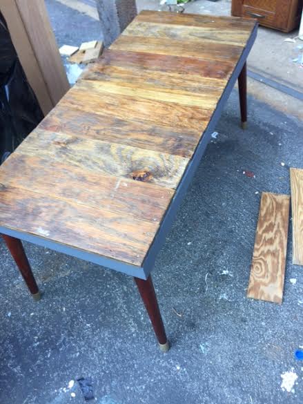mesa de centro laminada mid century madeira verniz redo