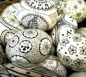 s 11 designer ways you never thought of using sharpie, Doodle designs on Easter eggs