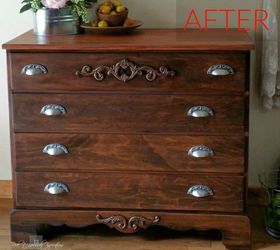 s 9 expensive looking furniture flips using cheap appliques, painted furniture, After A classy and elegant dresser