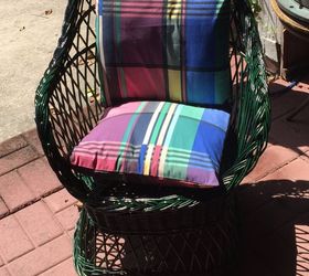cushion covers, outdoor furniture, painting, repurposing upcycling