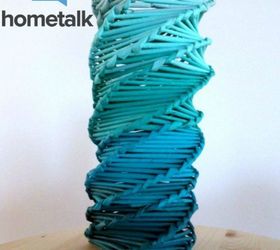 s why everyone is using hometalk blue in their home, home decor, It turns into the coolest newspaper vase