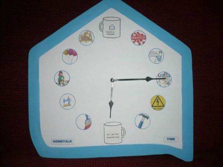 s why everyone is using hometalk blue in their home, home decor, It frames a cute clock