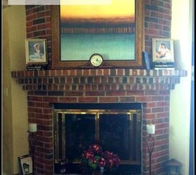 10 gorgeous ways to transform a brick fireplace without replacing it, The problem It s outdated and a stand out