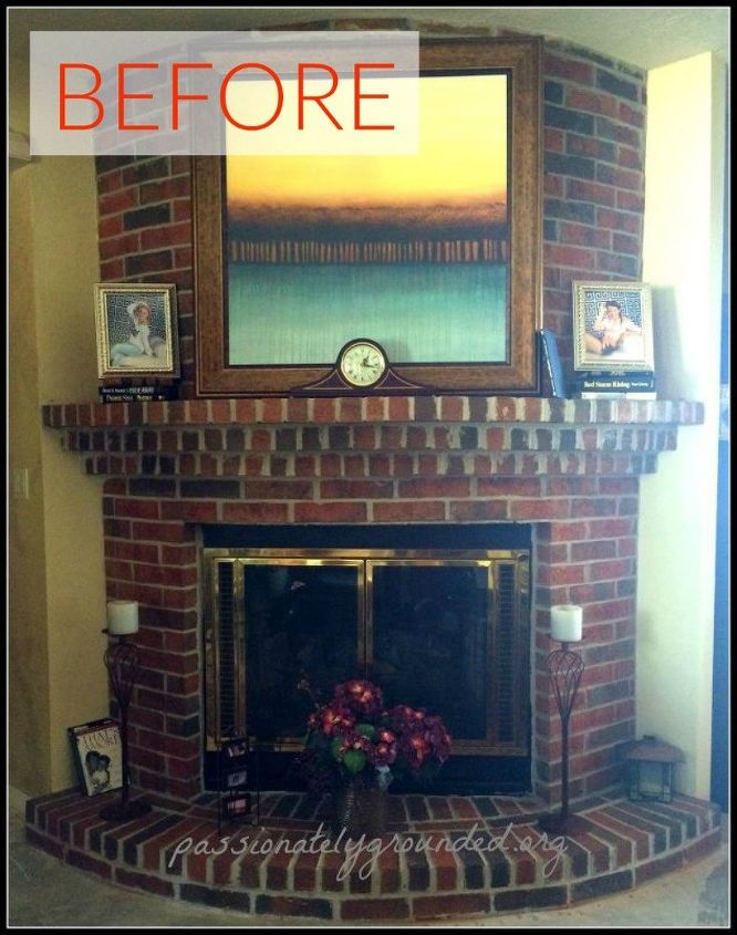 10 gorgeous ways to transform a brick fireplace without replacing it, The problem It s outdated and a stand out