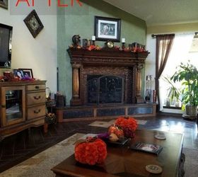 10 gorgeous ways to transform a brick fireplace without replacing it, The fix Add a gorgeous mantel