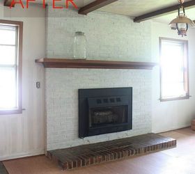 10 gorgeous ways to transform a brick fireplace without replacing it, The fix Paint the brick a bright color