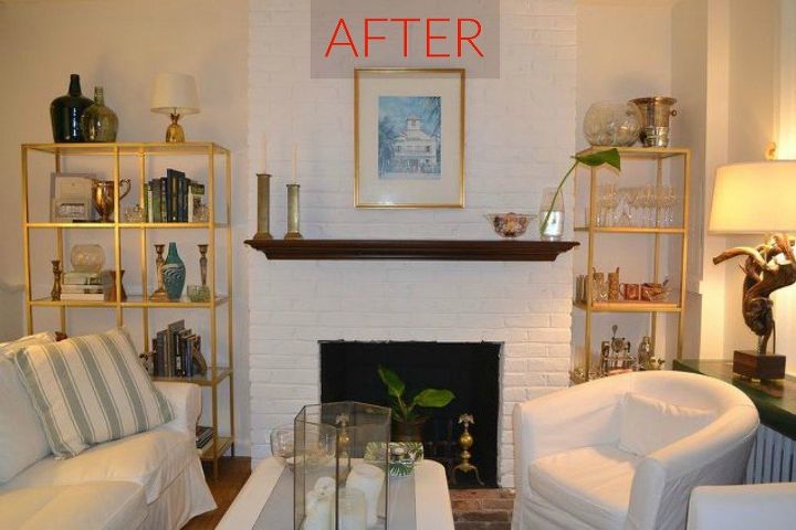 10 gorgeous ways to transform a brick fireplace without replacing it, The fix Match it to the color of the room