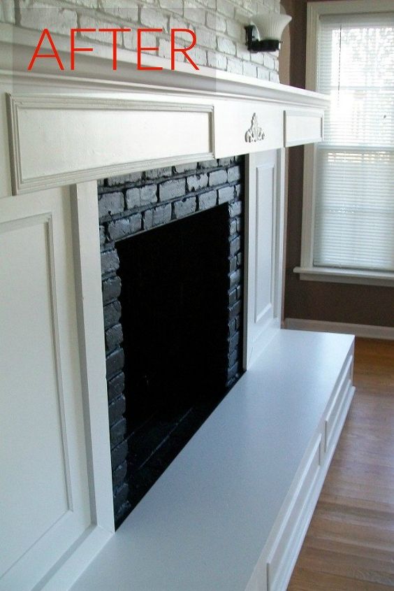 Transform A Brick Fireplace, How To Cover Up Old Brick Fireplace