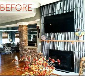 10 gorgeous ways to transform a brick fireplace without replacing it, The problem Too textured and modern