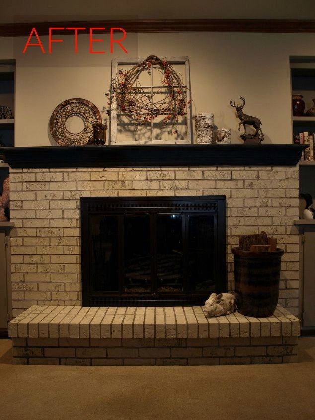 10 gorgeous ways to transform a brick fireplace without replacing it, The fix Paint it with chalk paint