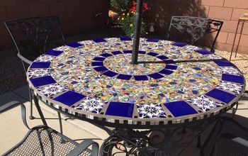 Mosaic Tile Patio Table