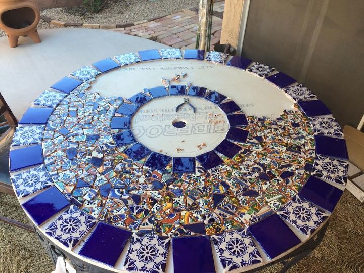 mosaic tile patio table