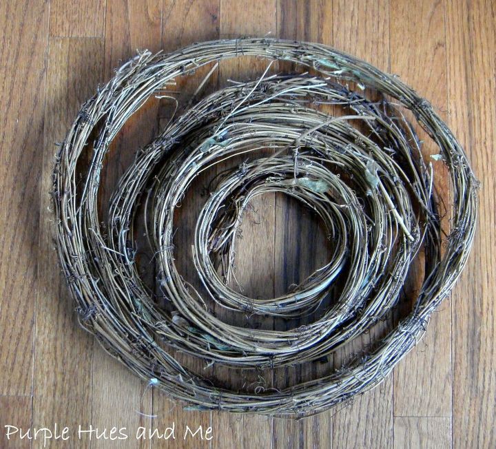 decorate for fall by making a grapevine garland pumpkin wreath, crafts, seasonal holiday decor, wreaths