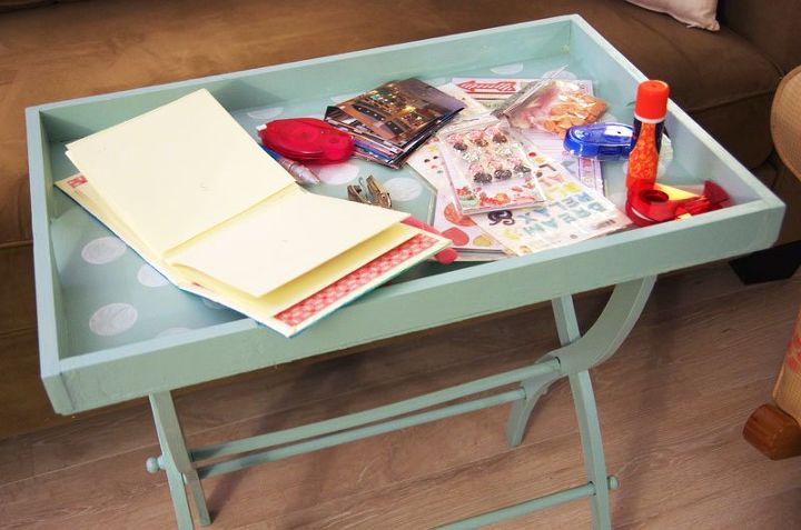 how to make a portable craft table for almost nothing , crafts, how to, painted furniture, repurposing upcycling, woodworking projects