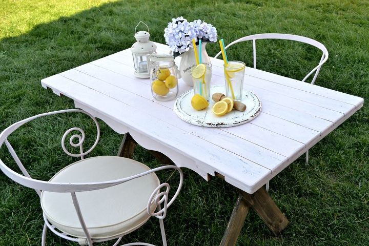 diy farmhouse table for two with a little bit of chicness , painted furniture