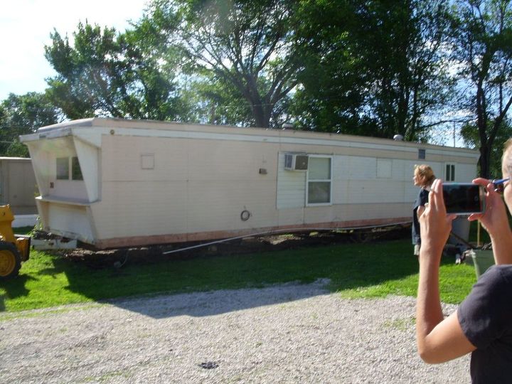 before and after on repainting older mobile homes