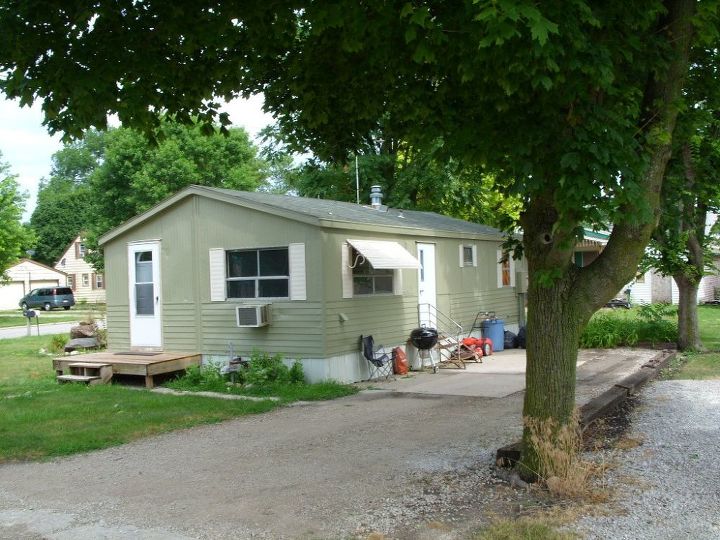 before and after on repainting older mobile homes