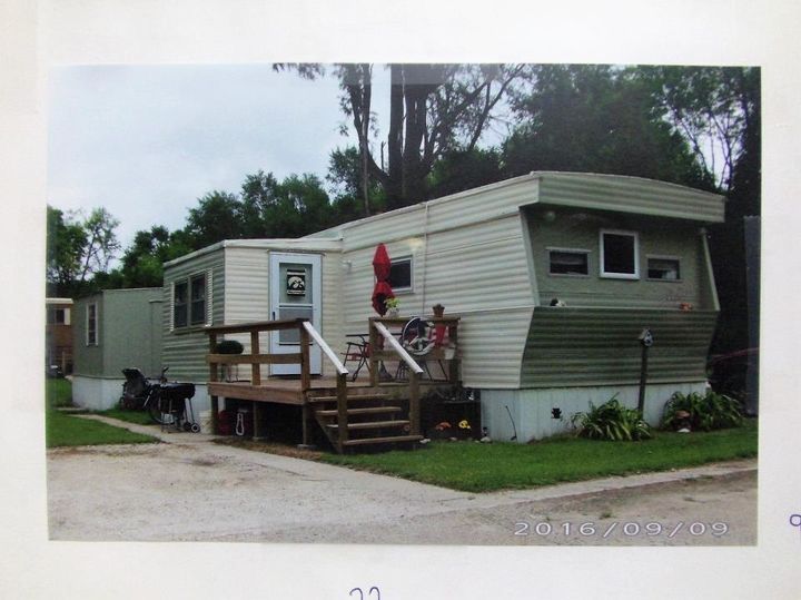 before and after on repainting older mobile homes