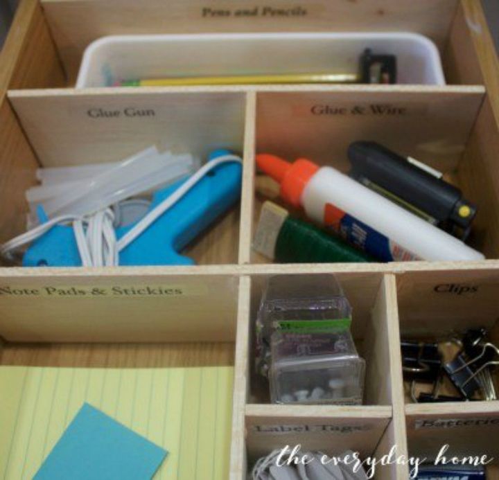s 11 life changing storage ideas for less than 10, storage ideas, Customize your drawer organizers with wood