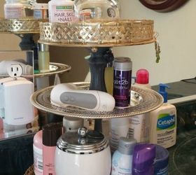 s 11 life changing storage ideas for less than 10, storage ideas, Stack some trays into a bathroom organizer