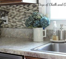 10 cheap and easy home improvement hacks you ll wish you d seen sooner, Make your counters look like stone with paint