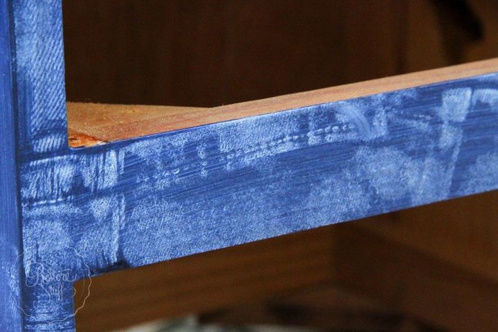 how to create a faux denim look on painted furniture, how to, painted furniture