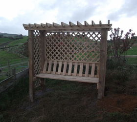 pergola arbor seat, gardening, outdoor furniture, outdoor living