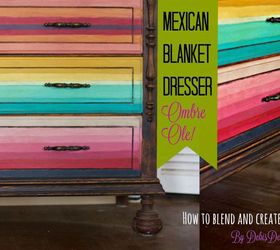 Mexican Blanket Dresser, How to Blend Color With Clay Based Paint