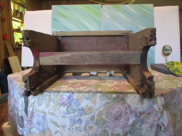 silla decorativa vintage reciclada