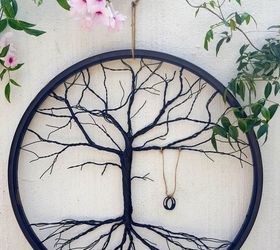 Repurpose a Bicycle Wheel to Make a Tree of Life