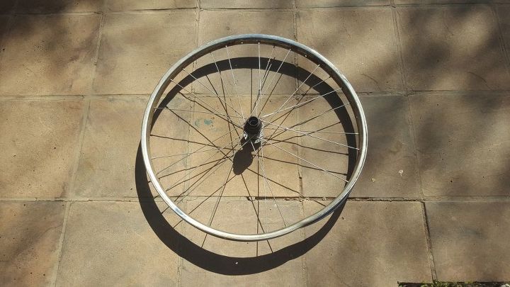reutiliza una rueda de bicicleta para hacer un rbol de la vida