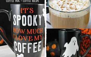 Taza de café de Halloween DIY + receta de café Hazelnut Mocha