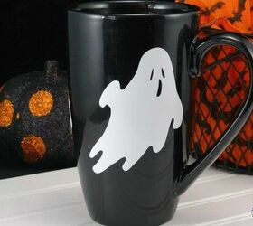 diy halloween coffee mug hazelnut mocha coffee recipe, halloween decorations, painted furniture, seasonal holiday decor