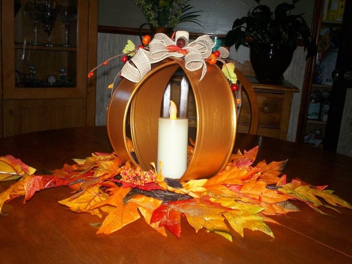 quick and easy thanksgiving centrepiece, repurposing upcycling, seasonal holiday decor, thanksgiving decorations