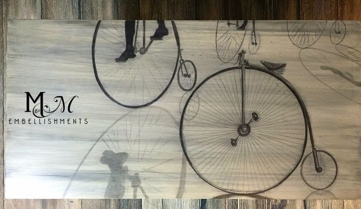mesa de bicicleta manchada mo penny farthing sombreamento de manchas